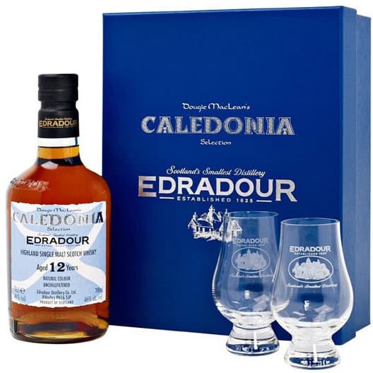Виски Edradour Caledonia 12 y.o. + 2 бокала Glencairn