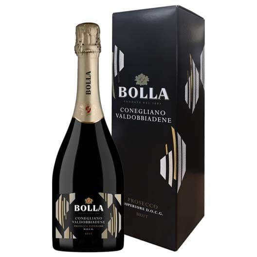 Игристое вино Bolla, Prosecco Superiore Conegliano Valdobbiadene DOCG в подарочной коробке