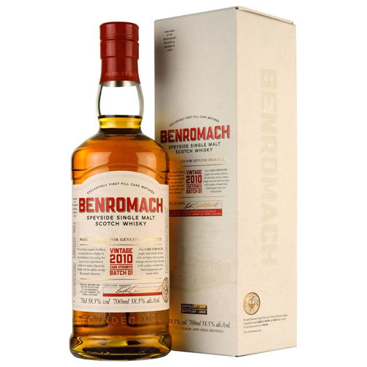 Виски "Benromach" Cask Strength (58,5%), 2010