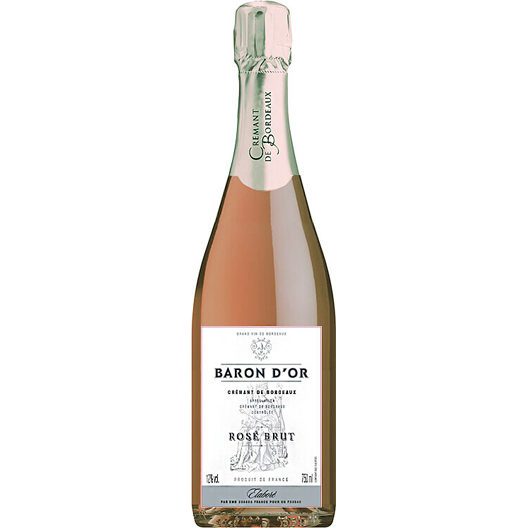 Игристое вино Baron d'Or Rose Brut Cremant de Bordeaux AOC