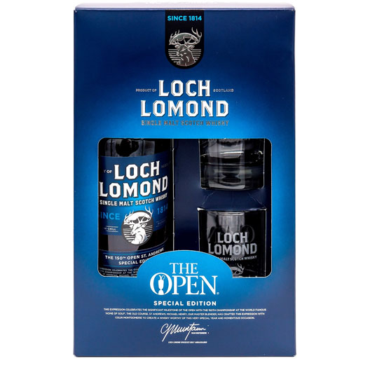 Виски "Loch Lomond" "The Open" Special Edition, 2022 c 2 бокалами