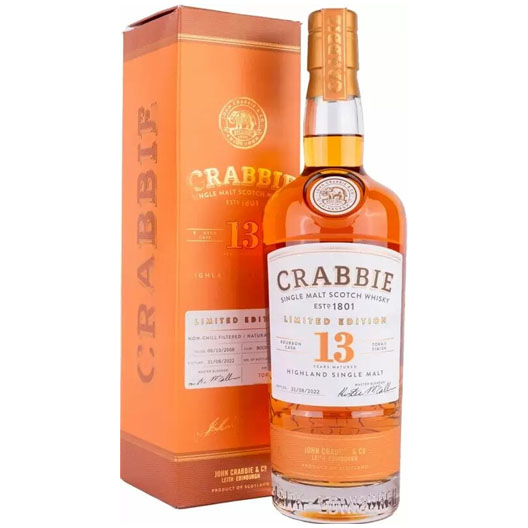 Виски "Crabbie" Single Malt 13 Years Old Tokaji Finish