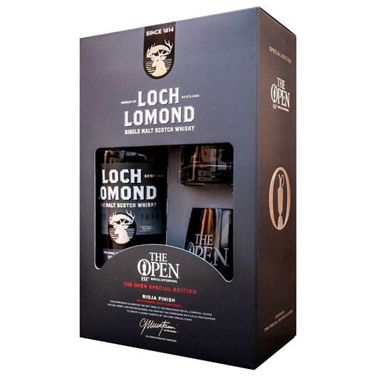 Виски "Loch Lomond" The Open Special Edition 151st Royal Liverpool Rioja Finish набор с 2 бокалами