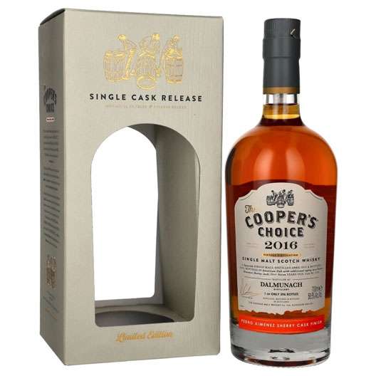 Виски The Cooper's Choice Dalmunach Single Malt Pedro Ximenez Sherry Cask Finish, 2016