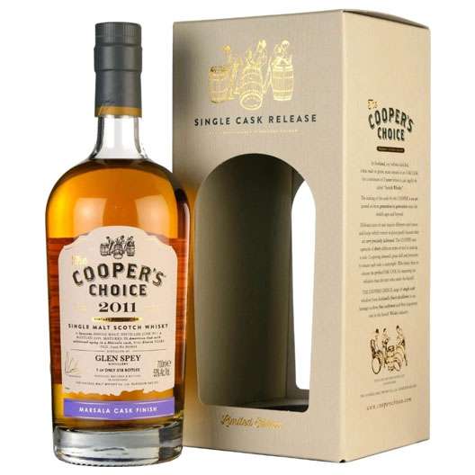 Виски The Cooper's Choice Glen Spey Single Malt Marsala Cask Finish, 2011