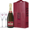 Шампанское Piper-Heidsieck Cuvee Brut Champagne AOC с 2-мя бокалами